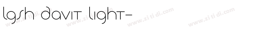 LGSH Davit Light字体转换